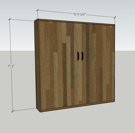 King Murphy Bed Reclaimed Wood