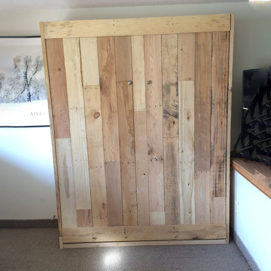 Queen Pallet Wood Murphy Bed