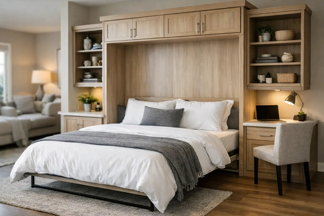 Built In Murphy Bed Cabinets That Work Hard