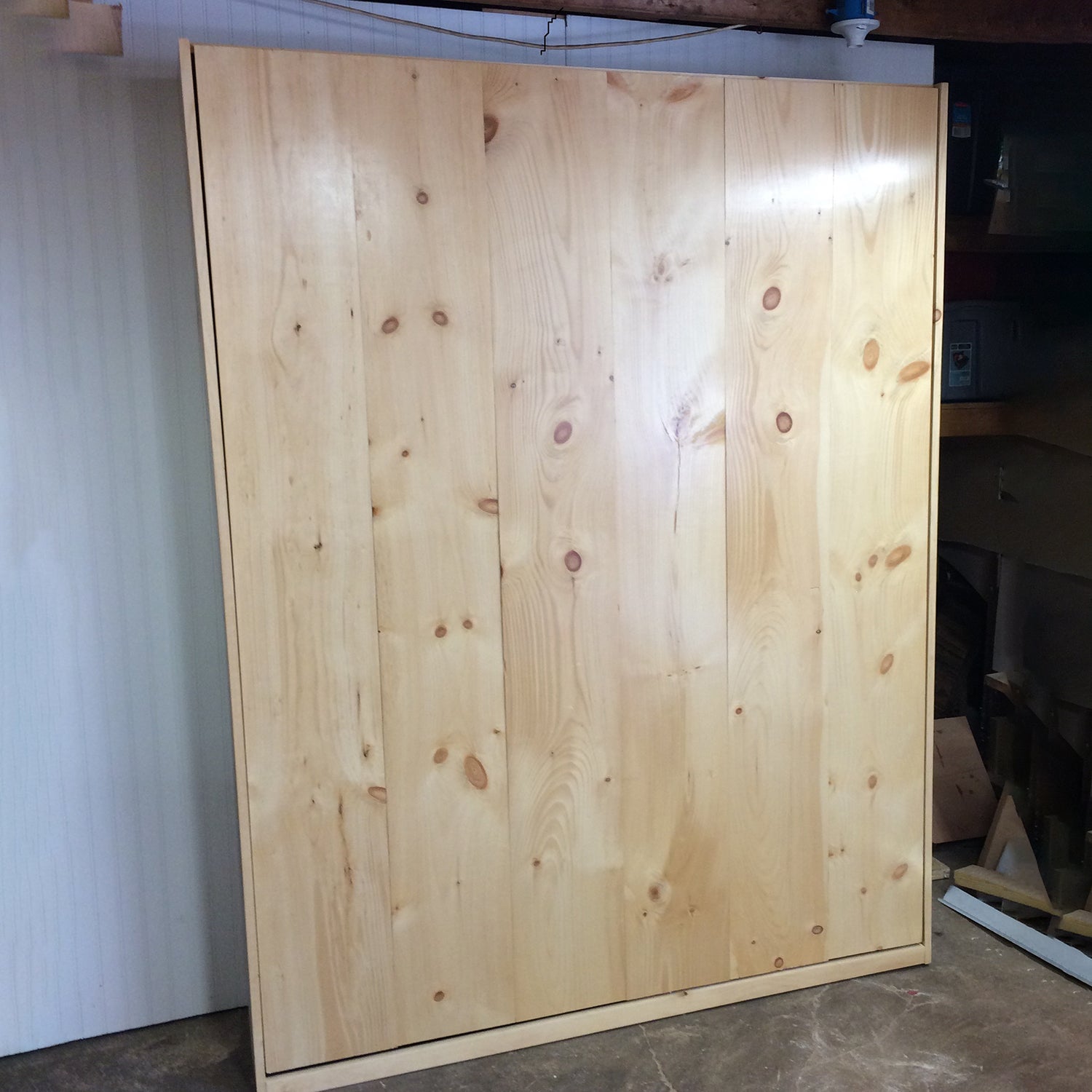 Pine Murphy Bed